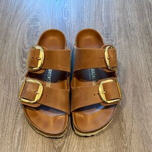Birkenstock Arizona Big Buckle Cognac Sz 41